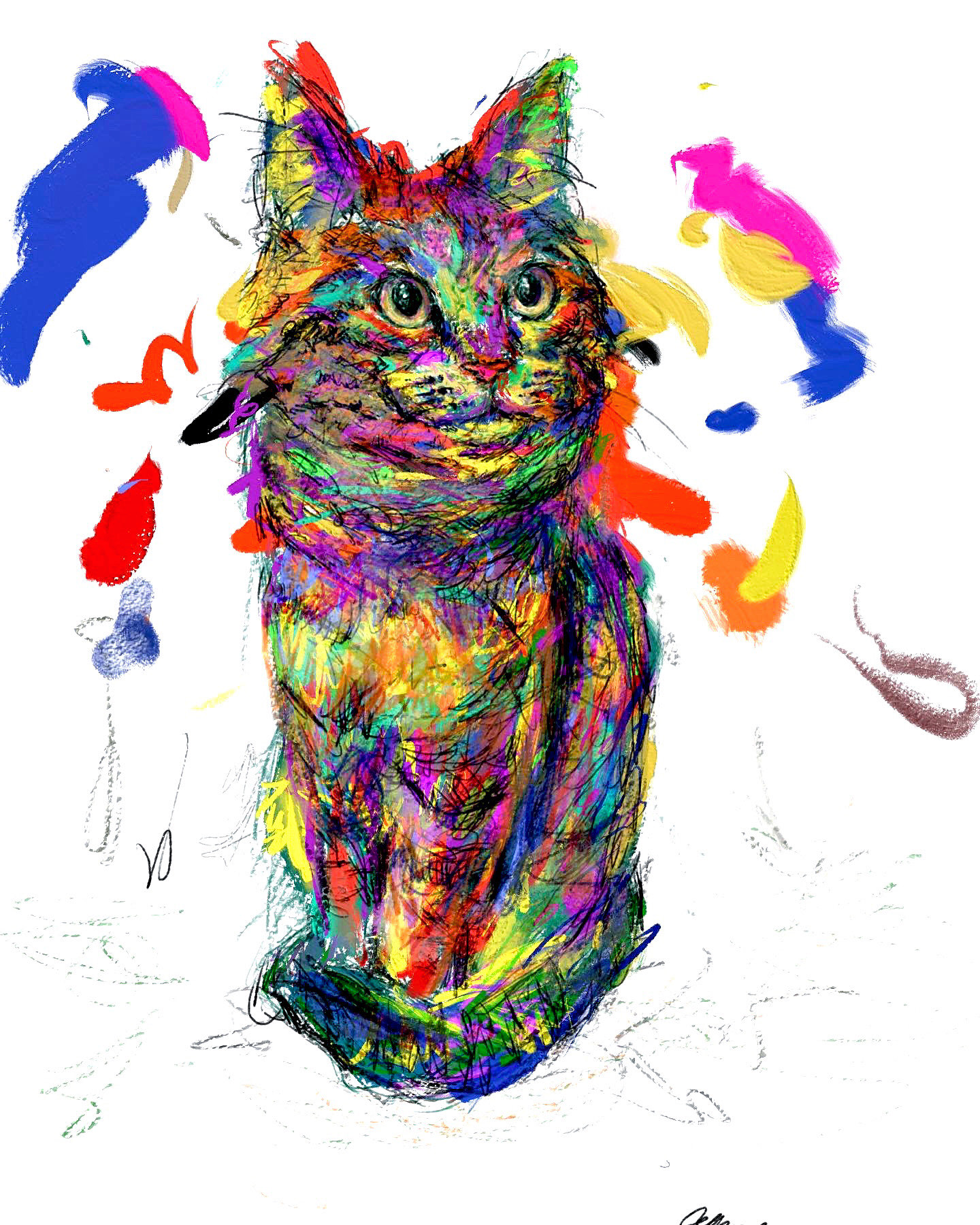 Cat Ann 2 Cat Illustration 2